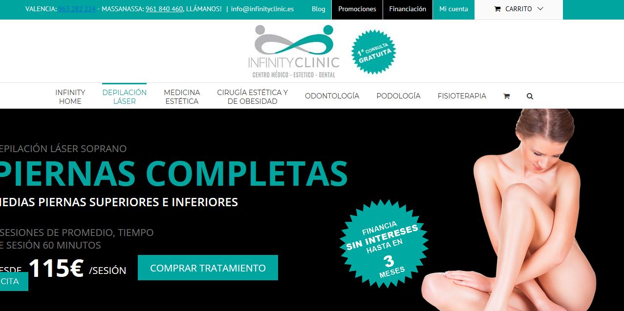 Diseño web Valencia para clínica