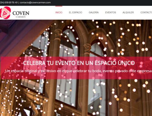 Diseño página Web Salón eventos Valencia